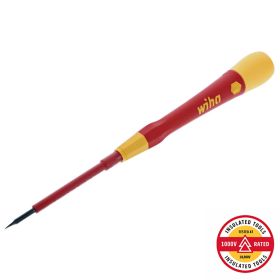 Wiha Insulated PicoFinish Precision Slotted Screwdriver: 2.5mm x 60mm