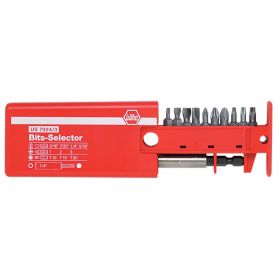 Wiha Slotted/Phillips/Torx Bit Selector with Magnetic 1/4-Inch Bit Holder (12 Piece)