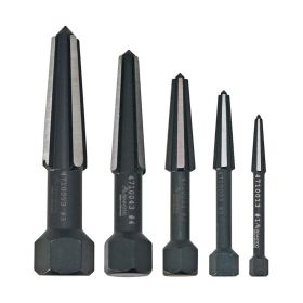 Knipex Rennsteig Double-Edged Fluted Screw Extractor Set - Size 1 to 5 (5-Piece)