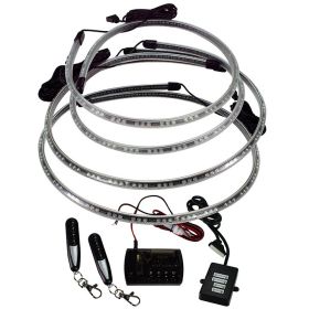 Pipedream Multi-Color LED Flexible Slimline Flat Underbody Kit with Remote