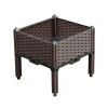 SOGA 15.7in Raised Planter Box – Outdoor Plastic Garden Bed with Legs for Vegetables, Herbs, and Flowers