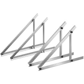 2 Sets Solar Panel Mounting Brackets 45-Inch, 0 to 90° Adjustable Tilt Mount Brackets Support 100-400W Solar Panels