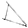 50-Inch Solar Panel Mounting Brackets, 0 to 90° Adjustable Tilt Mount Brackets Support 100-550W Solar Panels