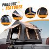 Inflatable Rooftop Tent with Ladder – 2–3 Minute Setup for Cars, SUVs & Trucks, Khaki/Black
