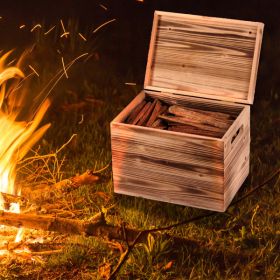 15 Lbs Fatwood Fire Starter Sticks with Wooden Box, 100% Natural Kindling wood, Pine Firewood Firestarter for Campfire, Stove, Fireplace, Bonfires