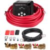Dual Battery Isolator Kit, 12V 140 Amp, Manual and Automatic VSR Voltage Sensitive Relay with Voltmeter, LCD Screen, Smart Battery Isolator