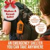 2-Person Emergency Survival Tent – Lightweight Thermal Tube Shelter with 20' Paracord & Whistle