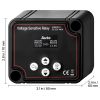 Dual Battery Isolator Kit, 12V 140 Amp, Manual and Automatic VSR Voltage Sensitive Relay with Voltmeter, LCD Screen, Smart Battery Isolator