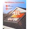 4PCS 100W Monocrystalline Solar Panels, 23% High-Efficiency Mono PV Module with Stable MC4 Output & Aluminum Frame