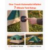 Camping Tent, 6 Person Inflatable Cabin Tent with Rechargeable Pump, TPU Air Tube & 4 Large Mesh Windows