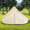 16.5' Large Family Bell Tent – 10-Person Waterproof Teepee Camping Tent, Beige