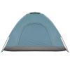 3–4 Person Lightweight Camping Dome Tent – UV-Resistant with Waterproof Oxford Floor & Carry Bag, Blue