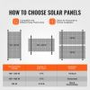 2 Sets Solar Panel Mounting Brackets 45-Inch, 0 to 90° Adjustable Tilt Mount Brackets Support 100-400W Solar Panels