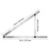 50-Inch Solar Panel Mounting Brackets, 0 to 90° Adjustable Tilt Mount Brackets Support 100-550W Solar Panels