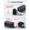 Pure Sine Wave Inverter Charger, 3000W, DC 12V to AC 120V Power Inverter with LCD Display, Remote Control, Low Frequency, for RV Camper Home