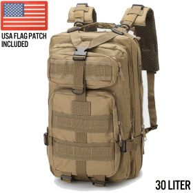 Xg-Mb30 - Small Tactical Backpack Survival Assault Bag 30 Liter (Product Color: Khaki)