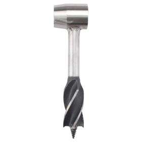 Outdoor Camping Survival Drilling Chopping Wood Tools (Drill Length: 10.3 in, Color: Brown)