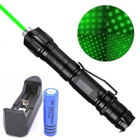 Green Laser Pointer Pen Astronomy Star Visible Beam Lazer+Battery+Charger (Quantity: 1 pc)