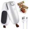 1pc Sealing Machine Mini Heat Sealer, Upgraded USB Charging 2 In 1 Heat Sealer Cutter Rechargeable Bag Resealer, Portable Handheld Heat Vacuum Se