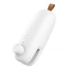 1pc Sealing Machine Mini Heat Sealer, Upgraded USB Charging 2 In 1 Heat Sealer Cutter Rechargeable Bag Resealer, Portable Handheld Heat Vacuum Se
