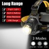 12000000lm LED Headlamp USB Rechargeable Headlight Head Torch Lamp Flashlight