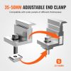 Solar Panel Z Mounting Brackets, 35-50mm Adjustable Solar Panel End Clamps, Lightweight Anodized Aluminum Solar Panel Mount Z Brackets for RVs