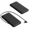 10000mAh Power Bank Portable Phone Charger External Battery Pack with LT & Type-C Double-ended Cable Type-C USB Cable Fit For IOSPhone 14 Android
