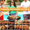 Outdoor Portable Charcoal Hibachi Grill with Grill Grate