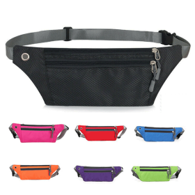 Waterproof Fanny Pack For Running And Travel (Product Color: Black|Blue|Gray|Navy|Pink|Purple)